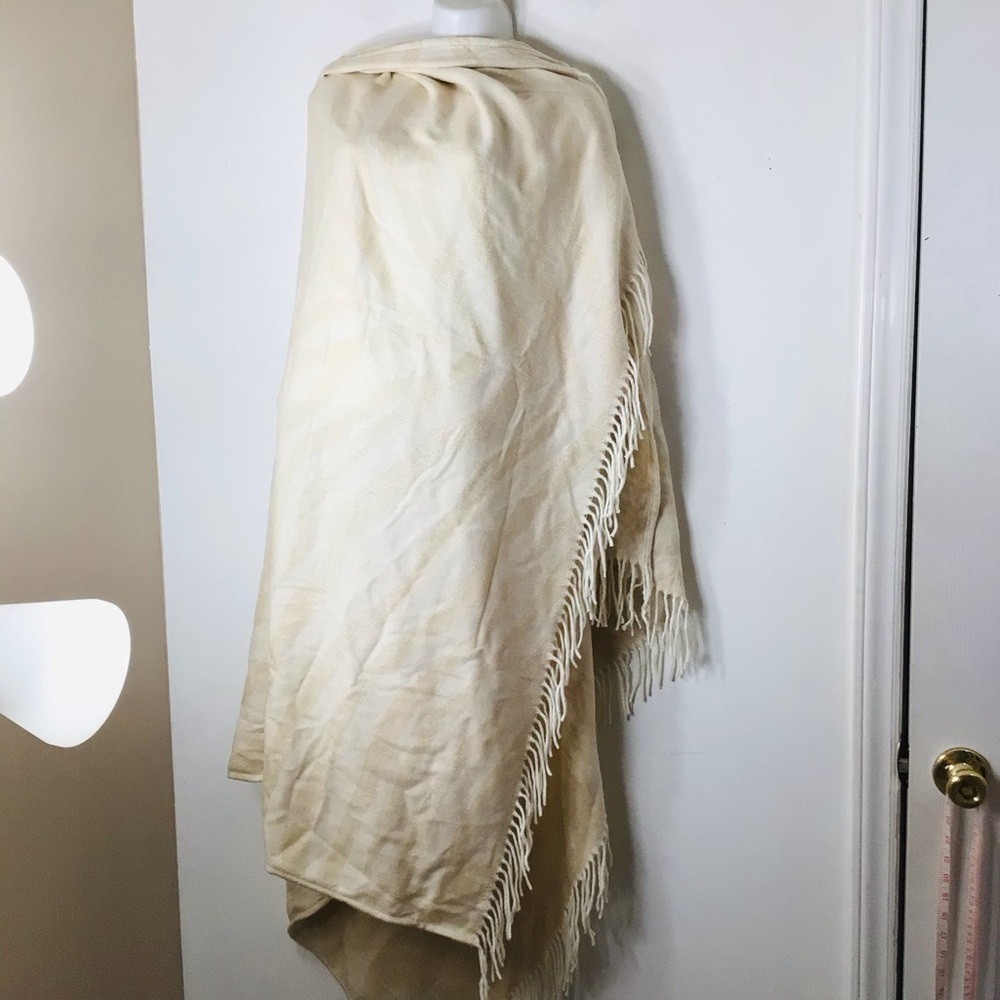 Thula Tula scarf wrap women ivory fringe